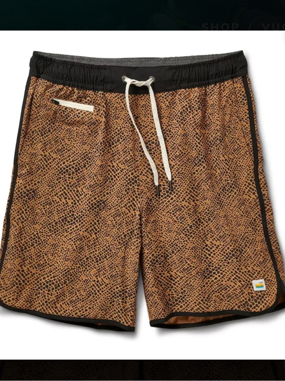 Vuori MEN'S BANKS 7" SWIM SHORT Size Large.
